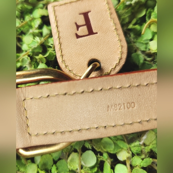 LOUIS VUITTON Brown Gold LV Monogram Canvas Baxter Tag 18" Dog Choker Collar NIB - Picture 11 of 16